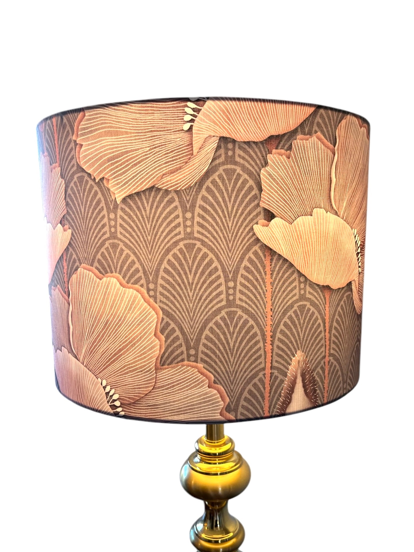 Art deco poppy lampshade