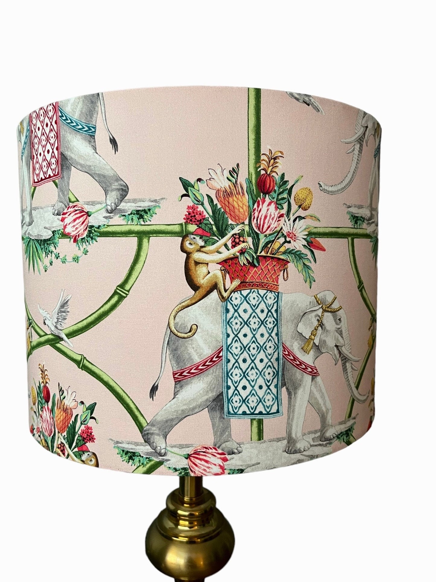 Elephant and Monkey Lampshade
