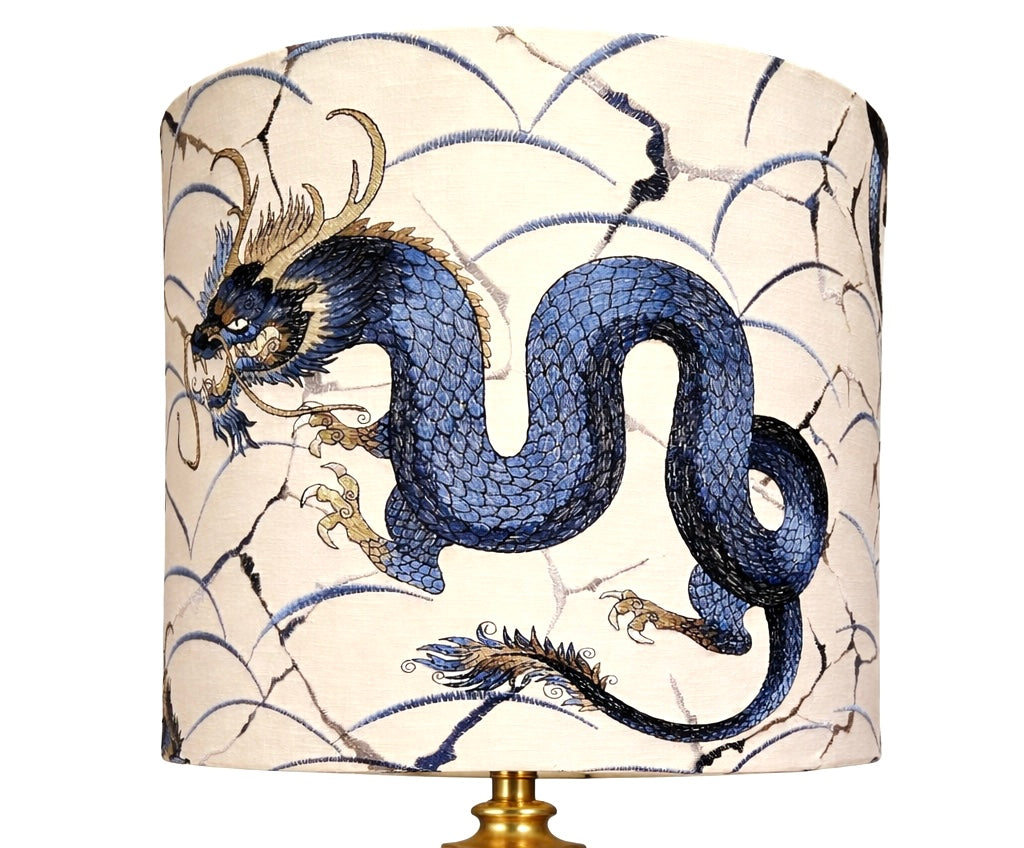 Embroidered Dragon Lampshade