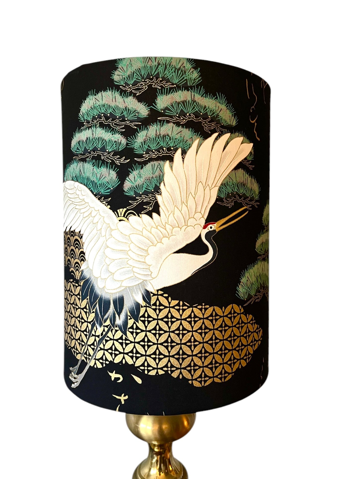 Dragon and crane lampshade
