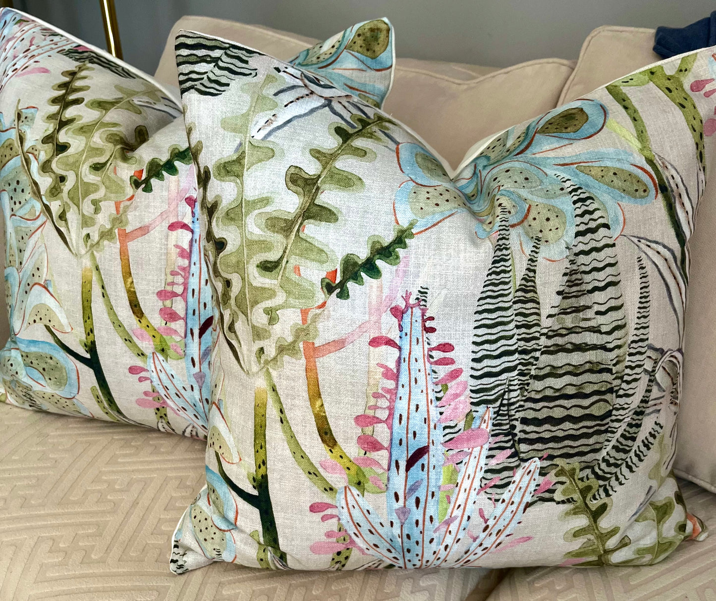 Abstract floral pillow