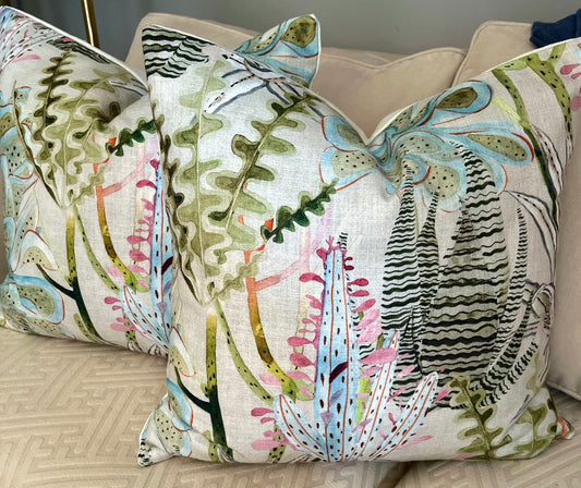 Abstract floral pillow
