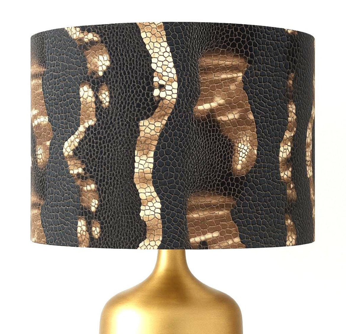 Snake print lampshade