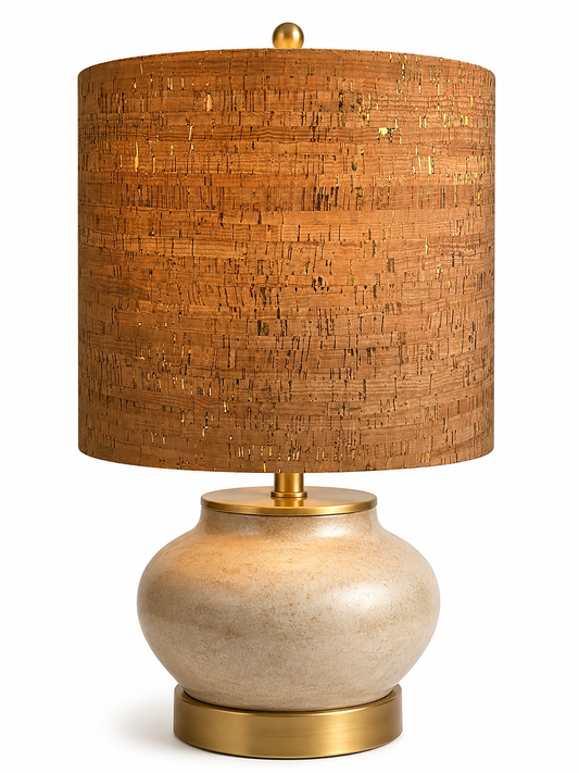 Cork lampshade