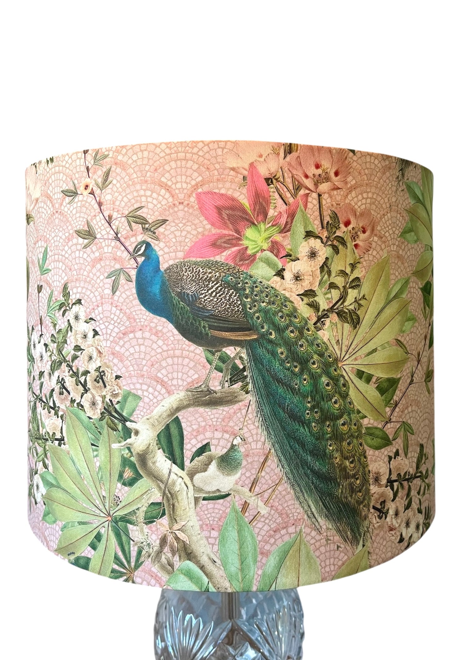Peacock Chinoiserie lampshade