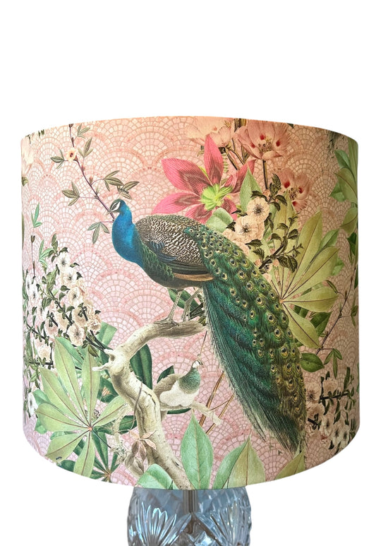 Peacock Chinoiserie lampshade