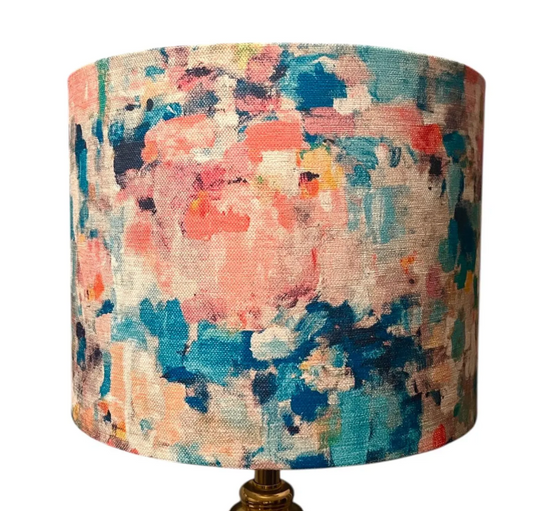 Colourful abstract lampshade