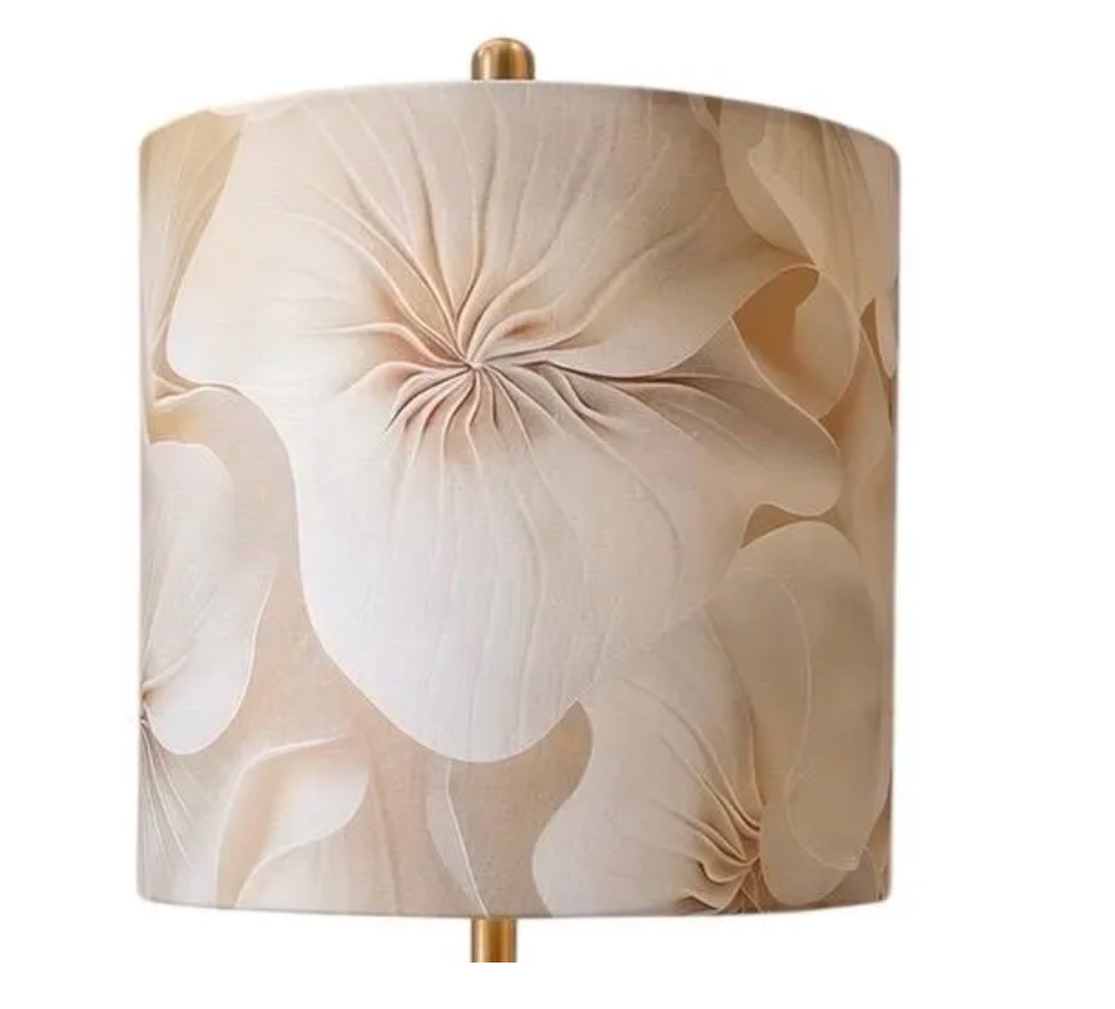 Ivory bloom lampshade