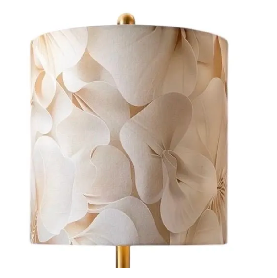 Ivory bloom lampshade