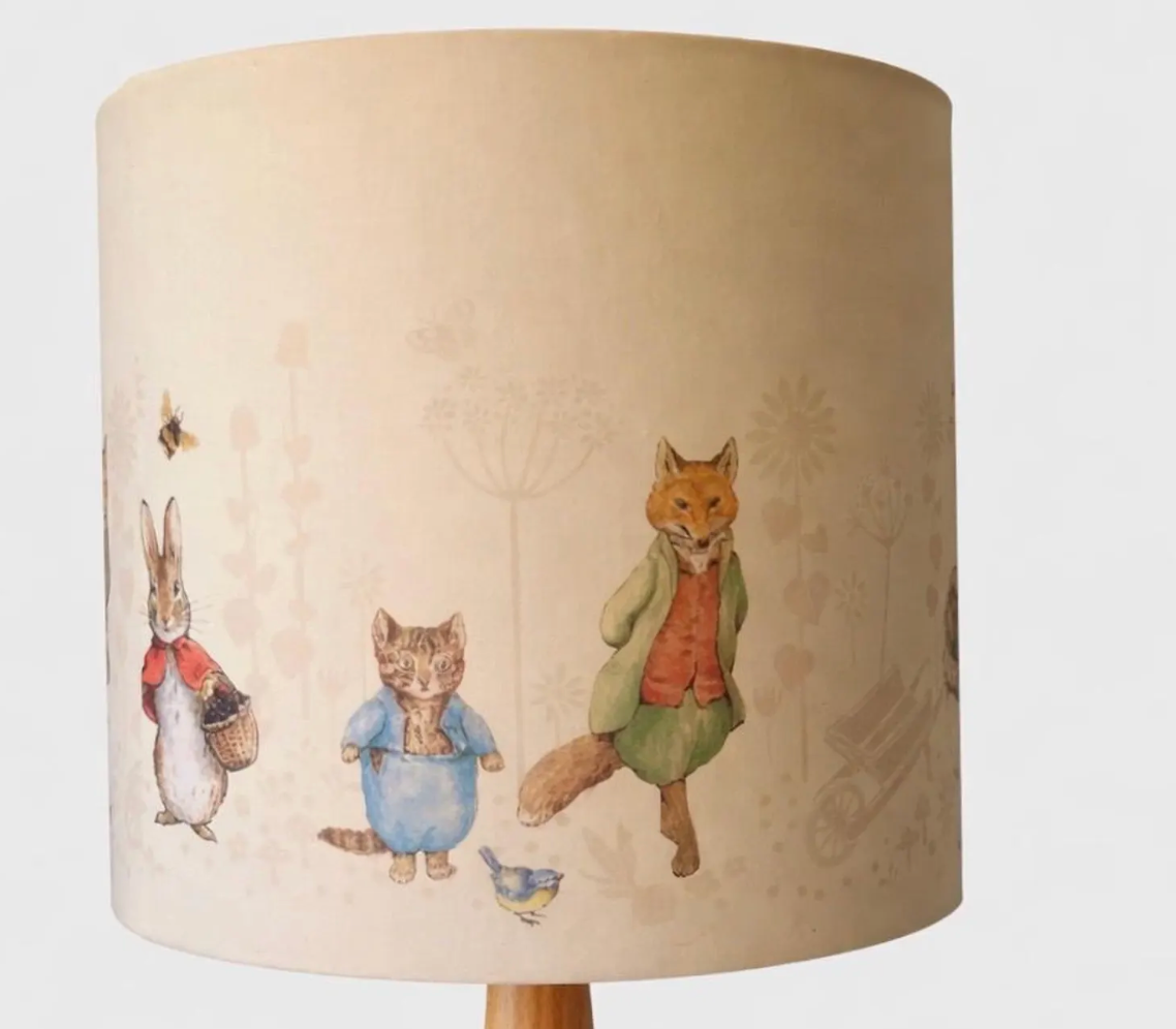Peter Rabbit and friends lampshade