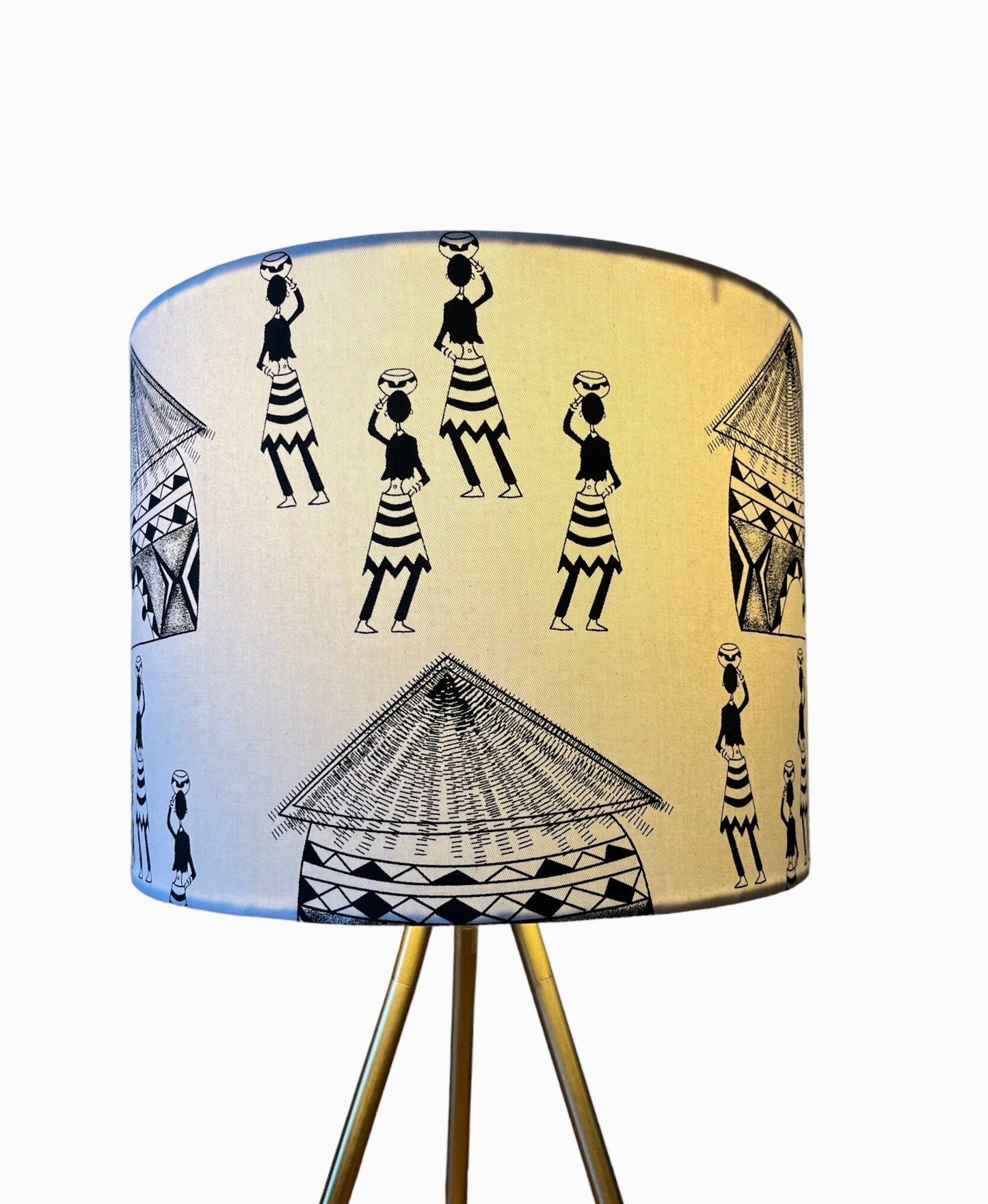 African Lampshade- Huts