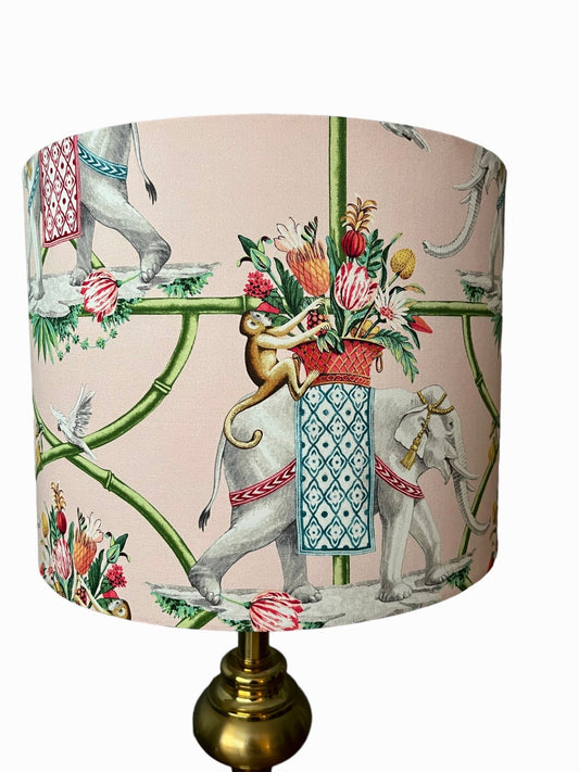 Elephant and Monkey Lampshade