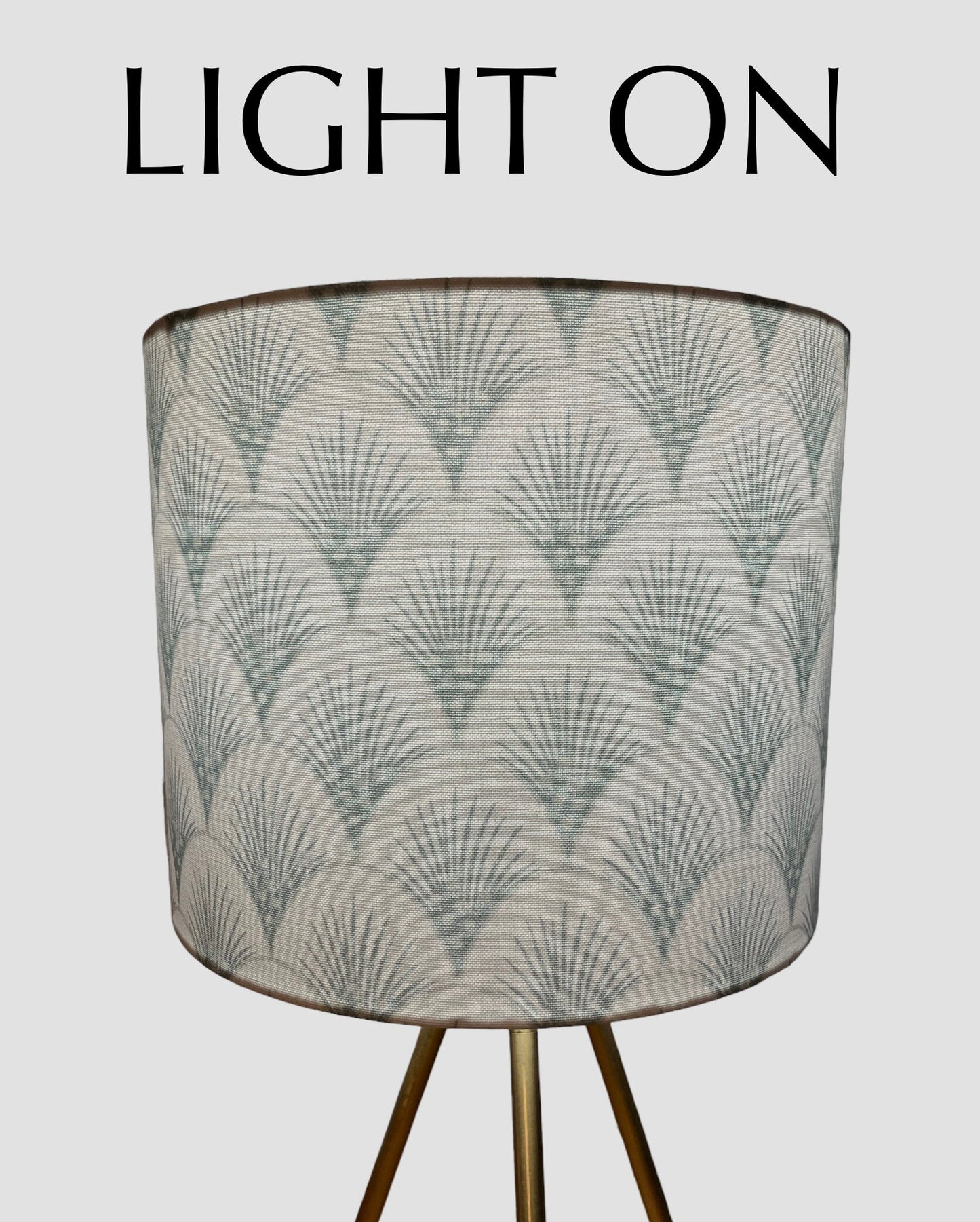 Teal Geometric Lampshade