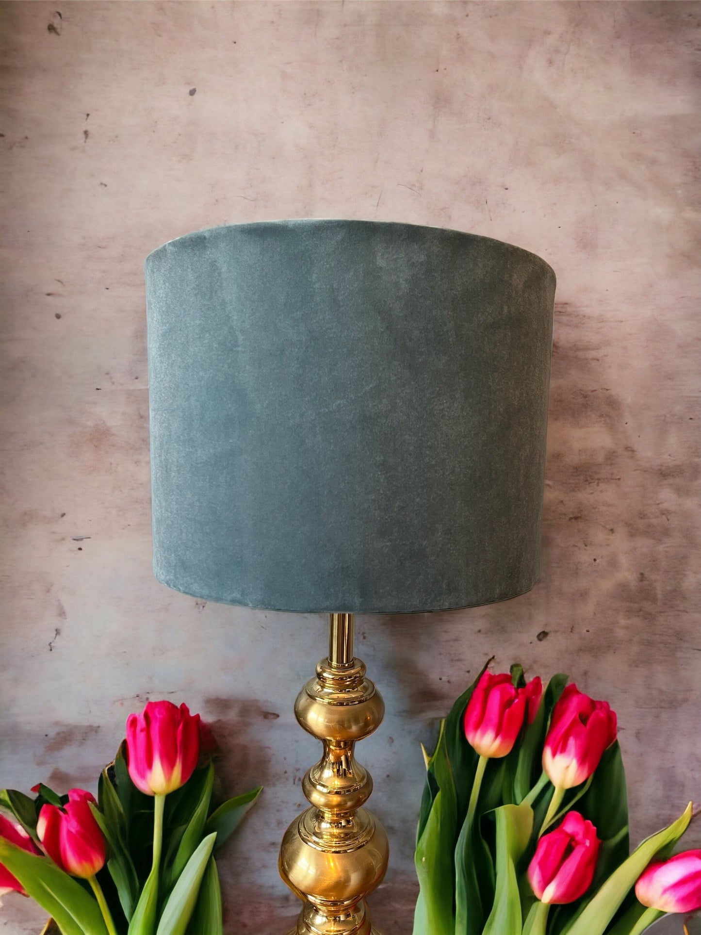 Velvet Teal Lampshade
