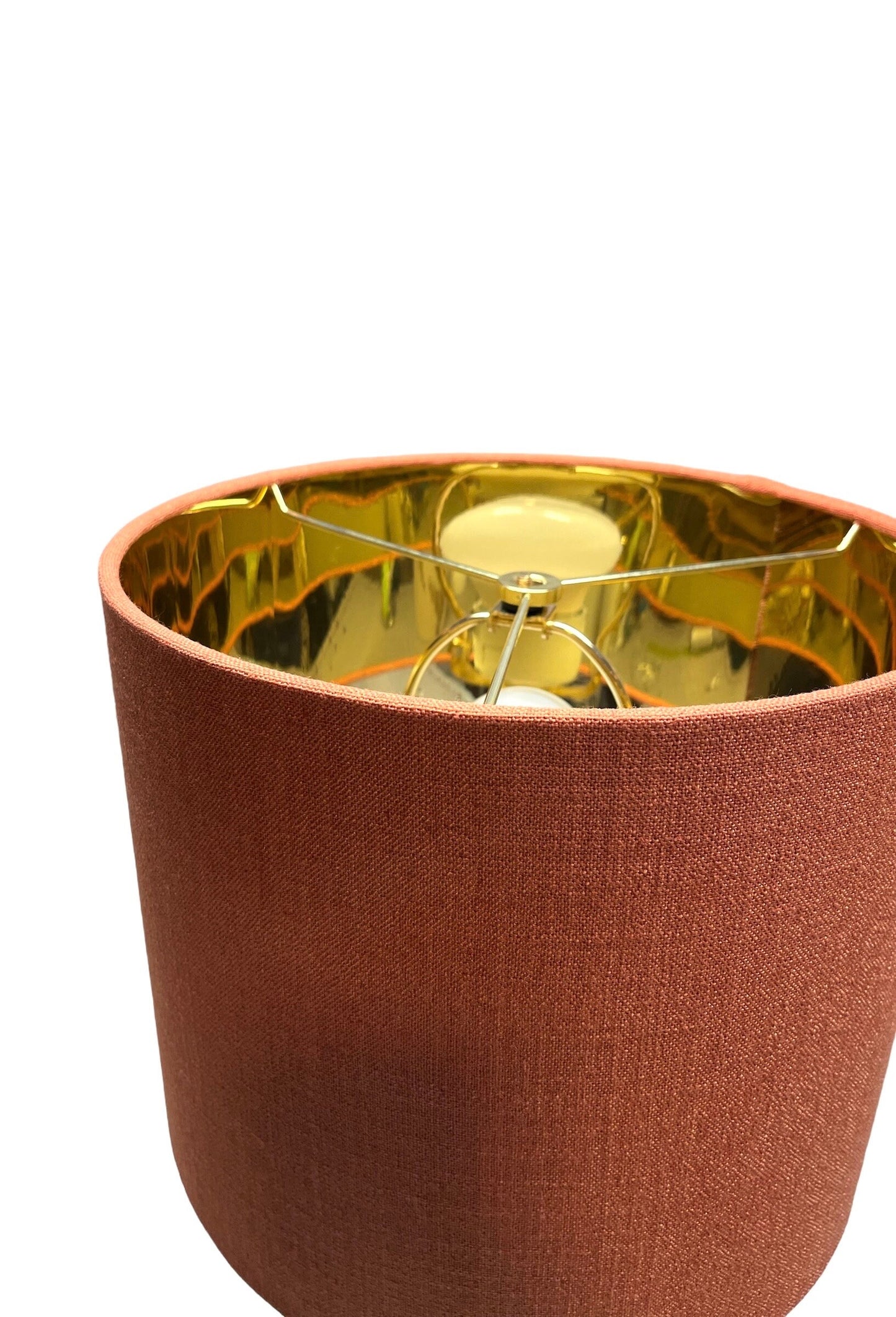 Linen lampshade- Rust