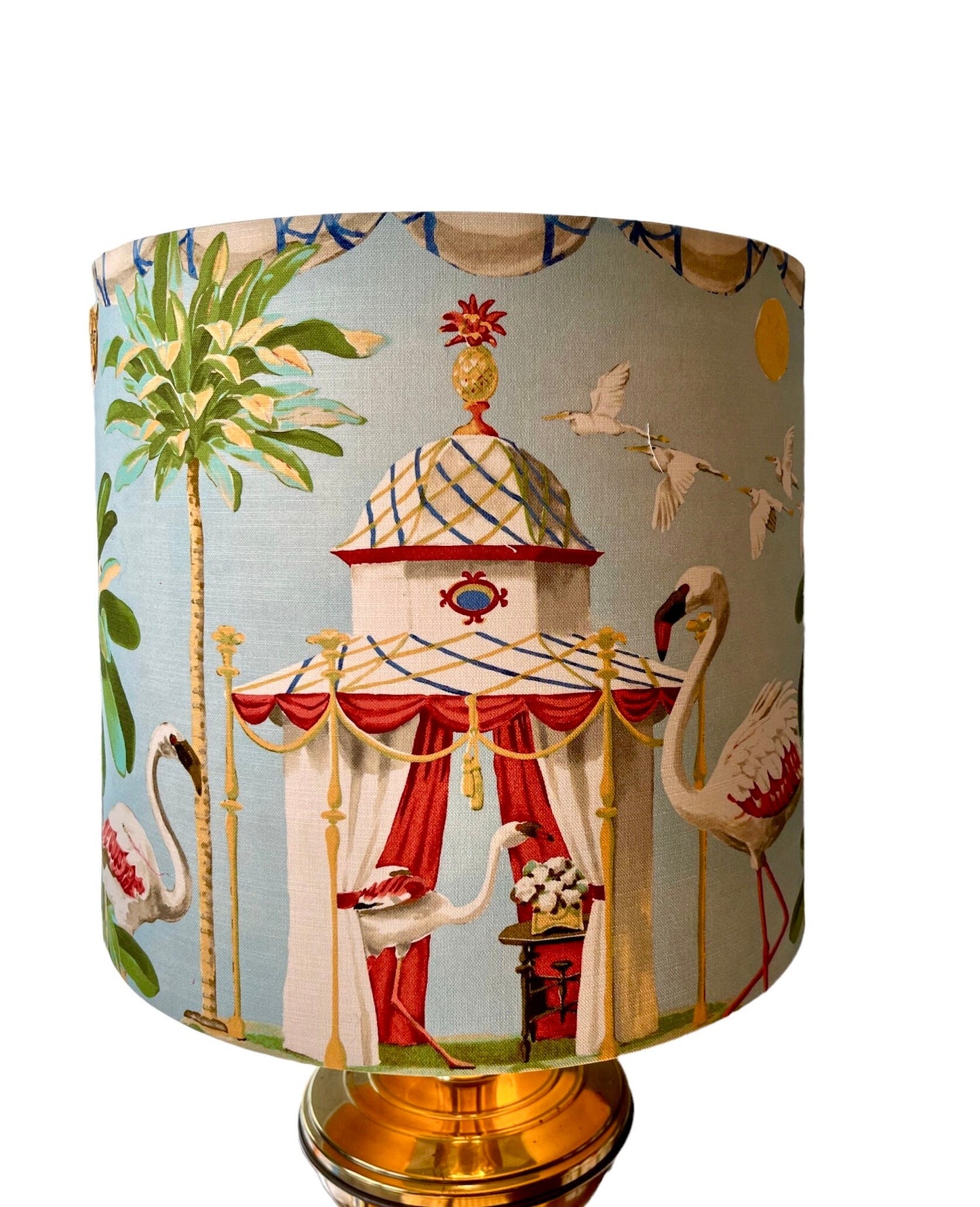 Cheetah and Flamingo Lampshade